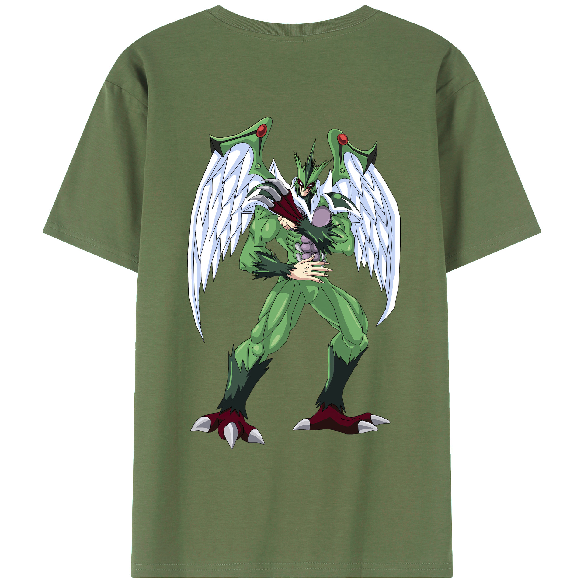（画像用） 遊☆戯☆王 Yu-Gi-Oh! 綿100％ メンズ半袖Tシャツ（バックプリント） 通気性